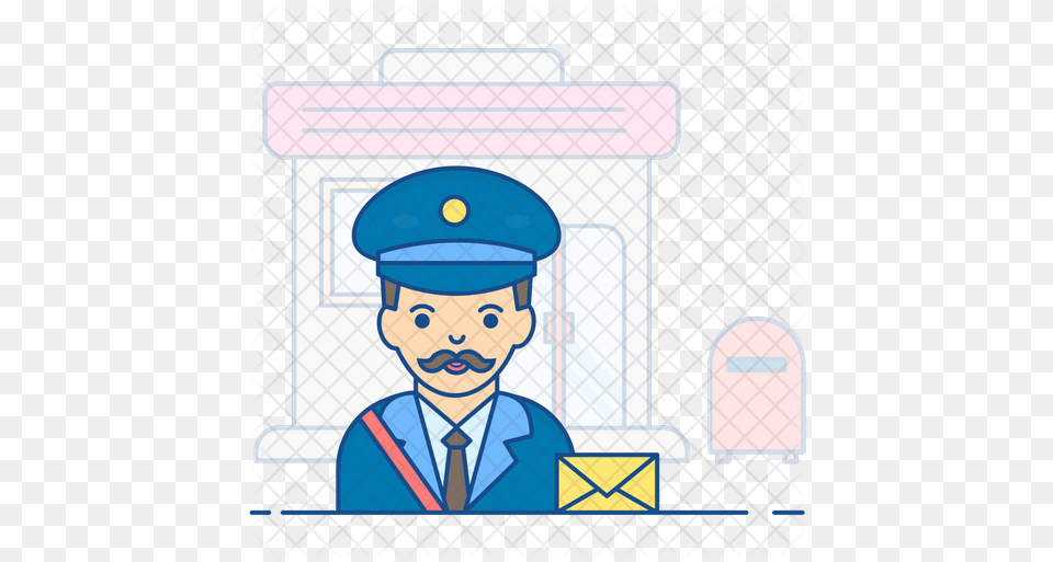 Postman Icon Louvre, People, Person, Baby, Face Free Png Download