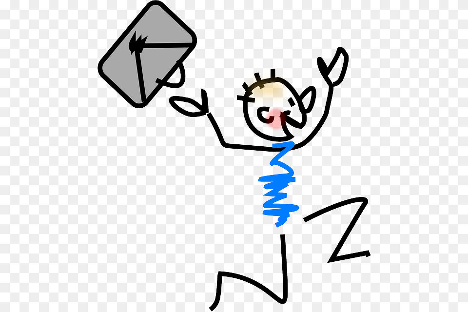 Postman Mailman Running Letter Post Stickman Clip Art, Device, Grass, Lawn, Lawn Mower Free Transparent Png