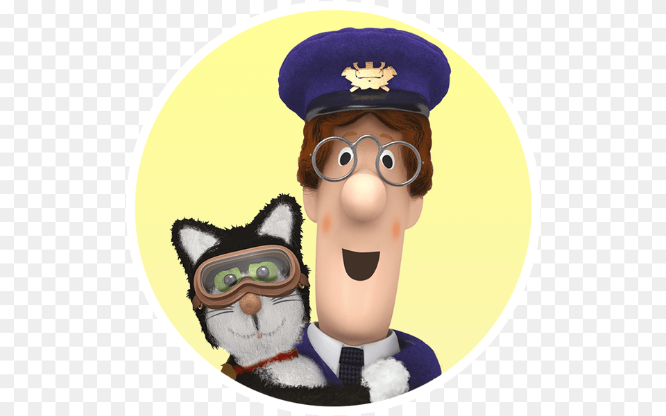 Postman Pat Roundlet, Person, Baby, Head, Face Free Png