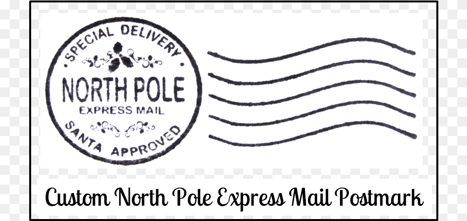 Postmarked Mail April Onthemarch Santa North Pole Postmark, Envelope, Animal, Mammal, Wildlife Free Png Download