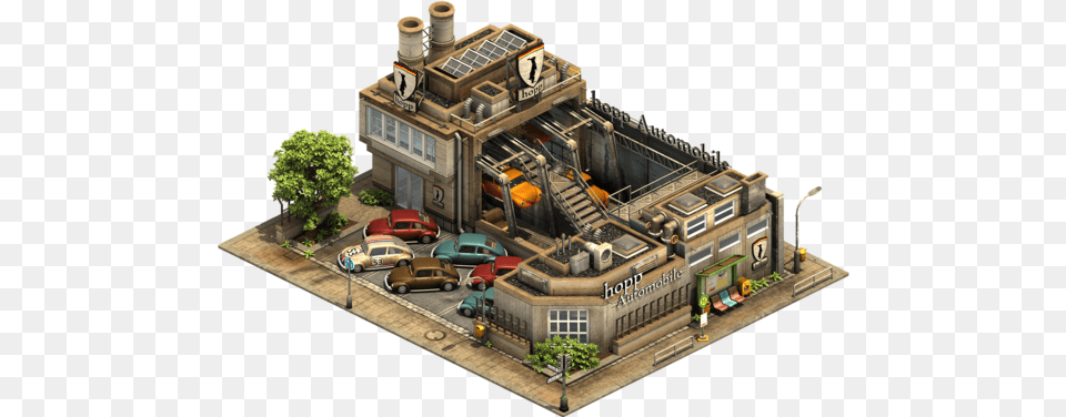 Postmodernera Car Factory Forge Of Empires House, Vehicle, Transportation, Cad Diagram, Diagram Free Png