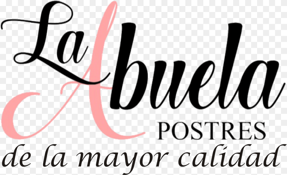 Postres La Abuela Lachef Catering, Calligraphy, Handwriting, Text, Smoke Pipe Free Png