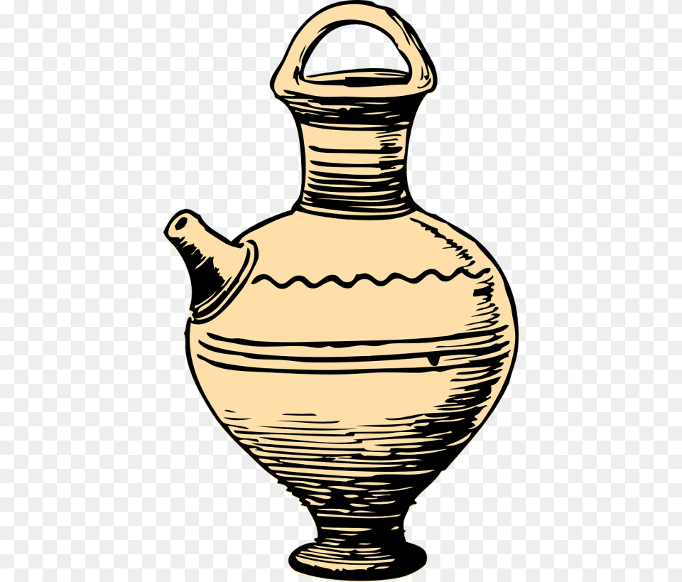 Pot Container Ancient Cartoon Ceramic, Jar, Pottery, Vase, Person Free Transparent Png