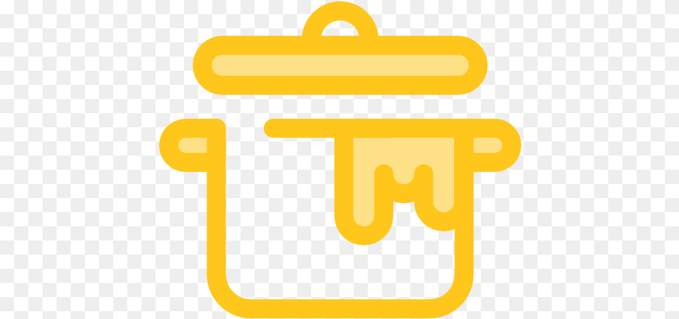 Pot Food Icons Gold Cooking Icon, Text Free Png Download