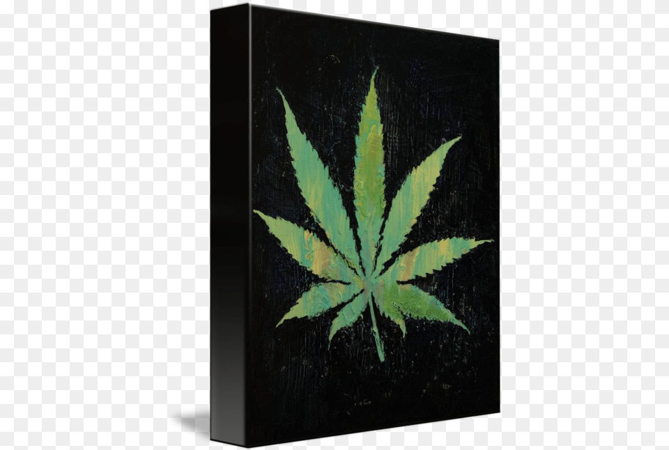 Pot Leaf By Michael Creese Plant, Weed, Blackboard Free Transparent Png