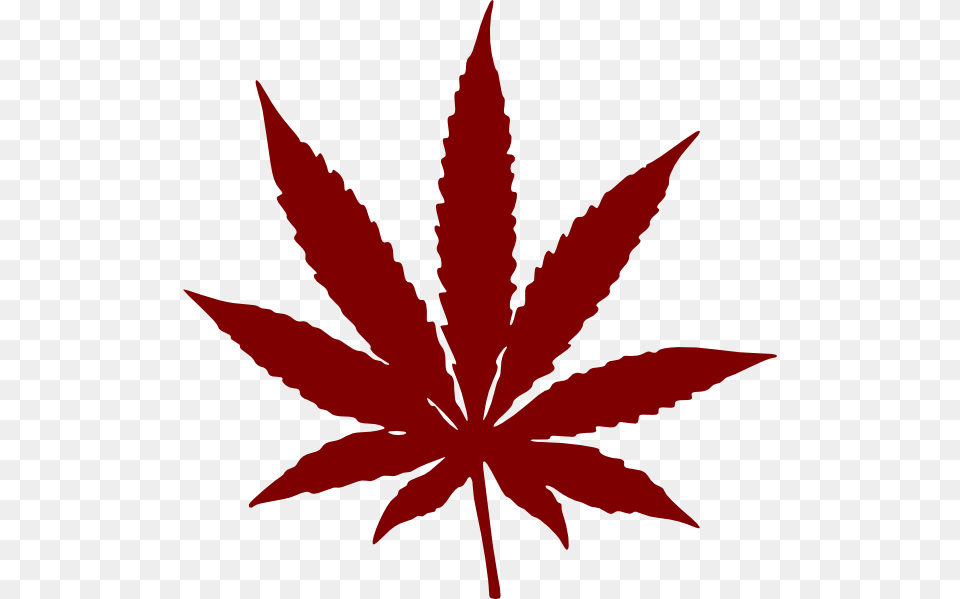 Pot Leaf Red, Plant, Weed Png