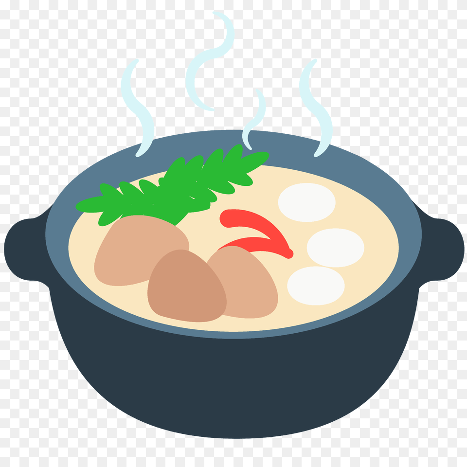 Pot Of Food Emoji Clipart, Meal, Dish, Bowl, Cookware Free Transparent Png