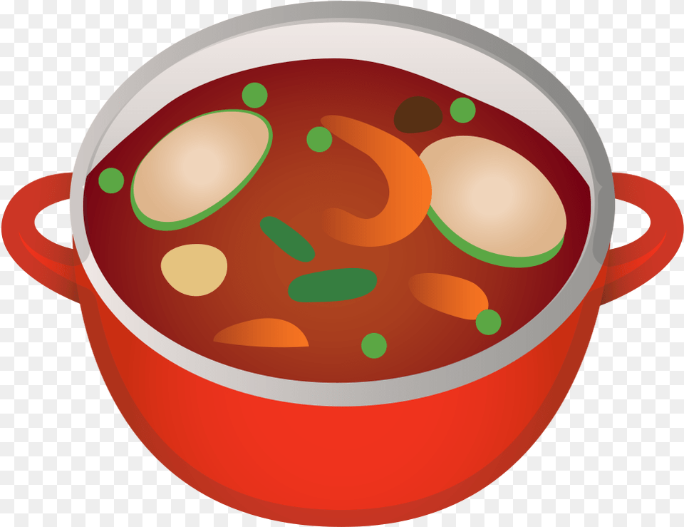 Pot Of Food Icon Emoji Comida, Bowl, Dish, Meal, Stew Free Transparent Png