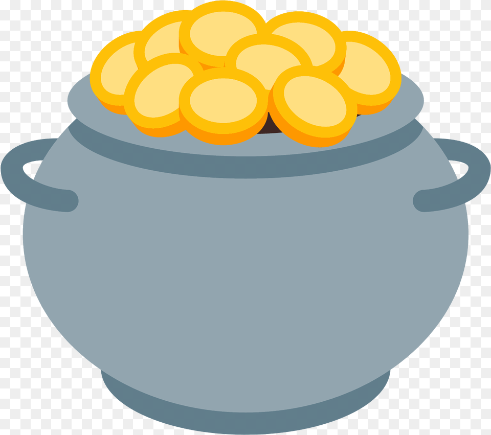 Pot Of Gold 2 Pot Of Gold Emoji, Jar, Corn, Food, Grain Png Image