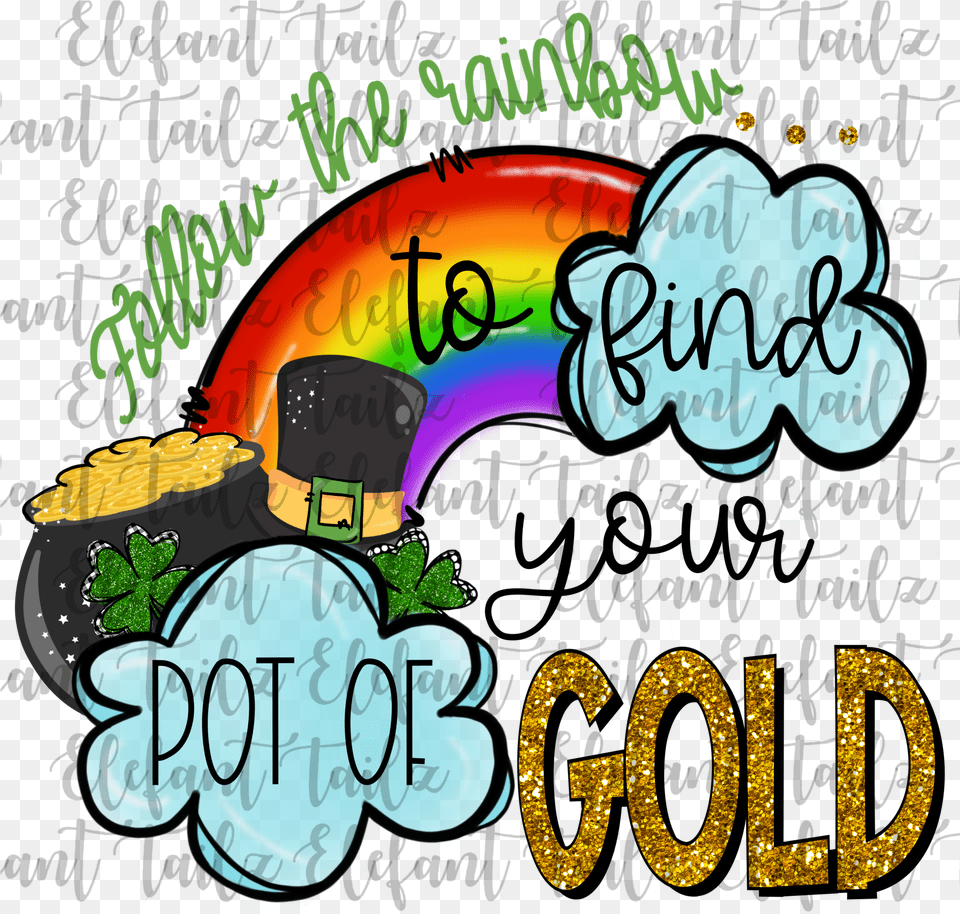 Pot Of Gold, Art, Text Png