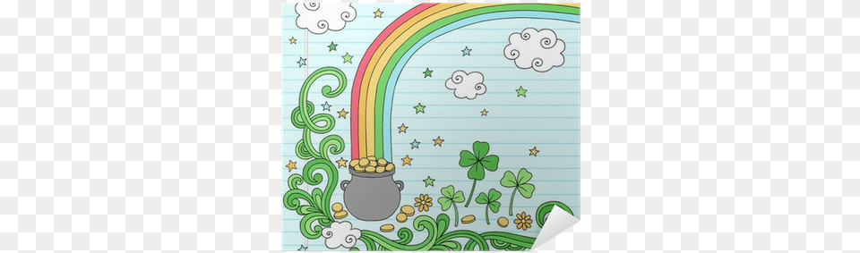 Pot Of Gold At The End Of The Rainbow Doodles Vector Sc 02f Galaxy J Docomo J, Art, Graphics, Doodle, Drawing Png Image