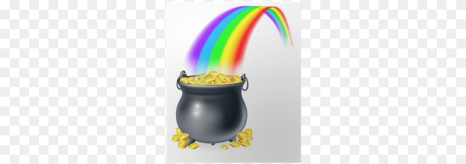 Pot Of Gold At The End Of The Rainbow Poster Pixers Pot Boils Clip Art, Cookware Free Png