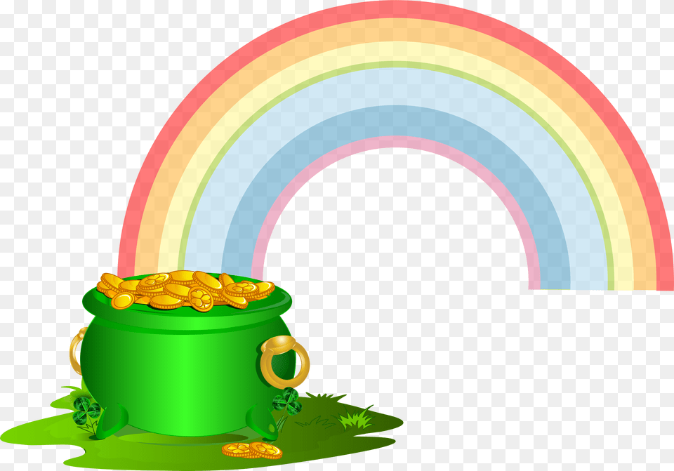 Pot Of Gold Border U0026 Borderpng Rainbow Pot Of Gold, Bucket Free Transparent Png