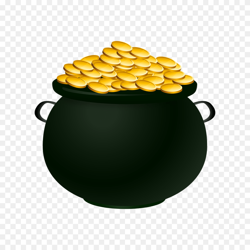 Pot Of Gold Clip Art, Jar Free Transparent Png