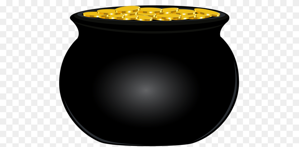 Pot Of Gold Clipart Clipart Pot Gold, Lighting, Sphere Png Image