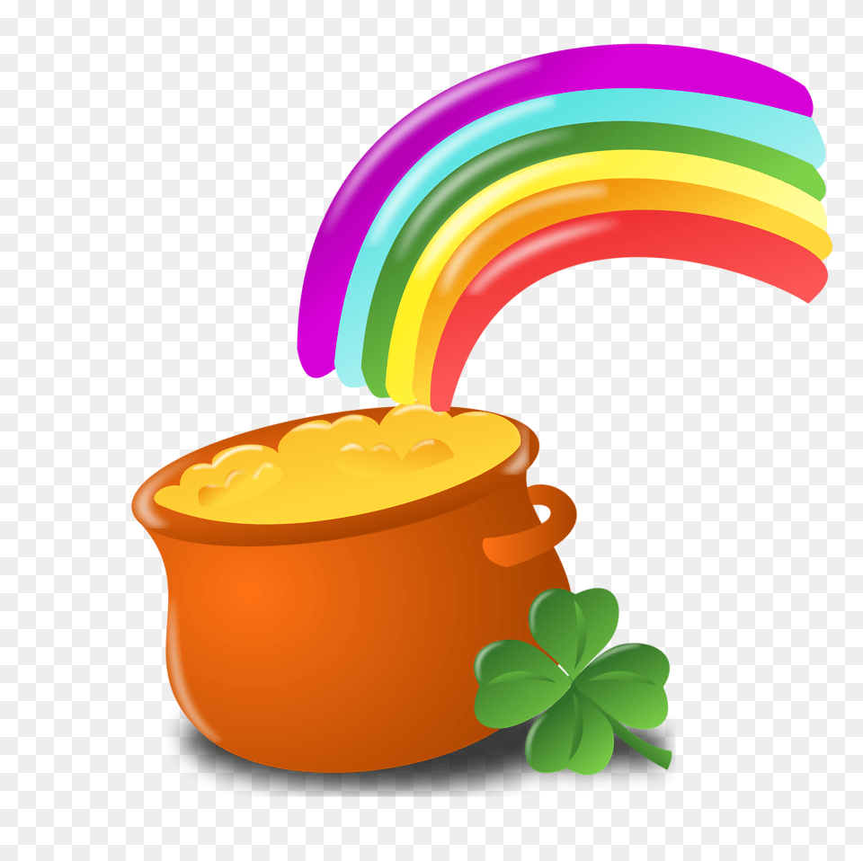 Pot Of Gold Clipart No Background Clipartfest, Cream, Dessert, Food, Ice Cream Free Png Download