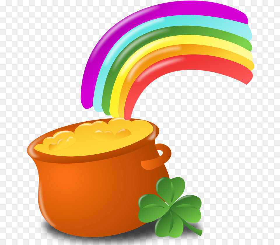 Pot Of Gold Clipart No Background Clipartfest St Patrick39s Day Images, Food, Meal, Cream, Dessert Free Transparent Png