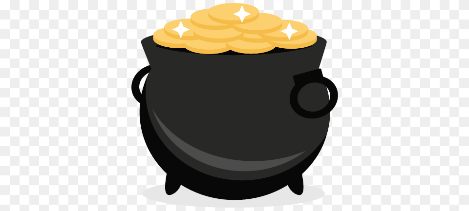 Pot Of Gold Clipart St Day Pot Of Gold, Cookware, Bowl Png Image