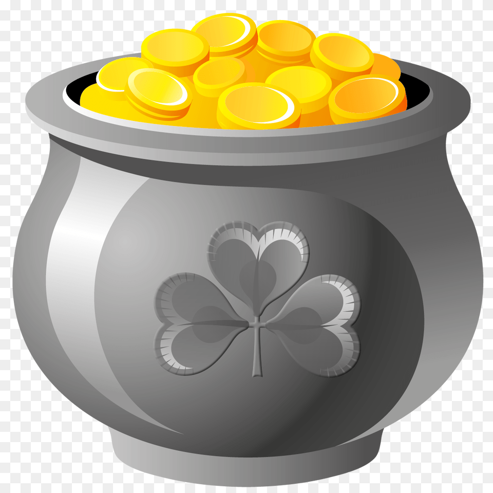 Pot Of Gold Clipart Tumundografico, Jar, Pottery, Potted Plant, Plant Free Transparent Png