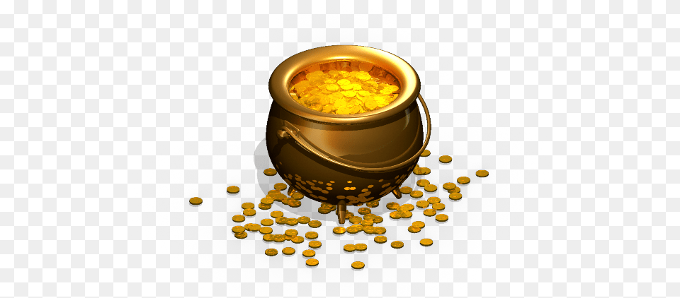 Pot Of Gold Gold Pot, Treasure, Plant, Pollen, Jar Free Transparent Png