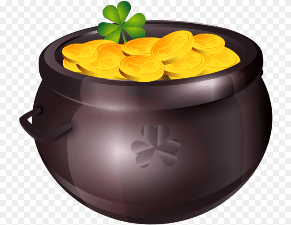 Pot Of Gold Images Pot Of Gold Clipart, Cookware, Jar, Potted Plant, Plant Free Png Download