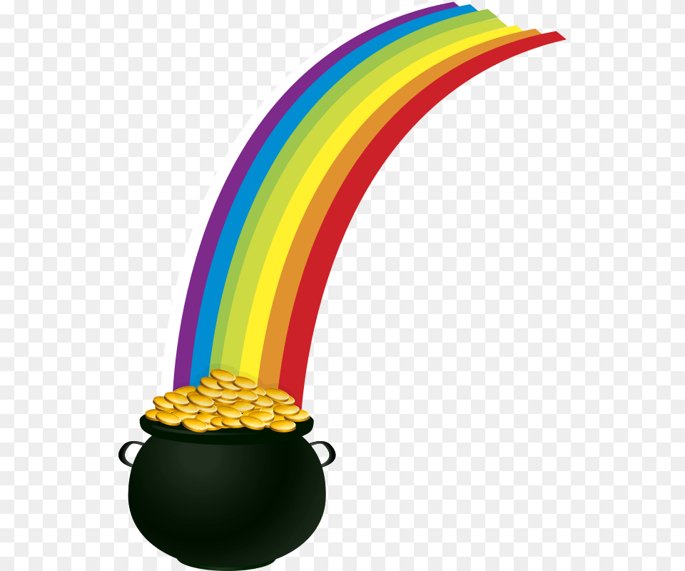 Pot Of Gold Rainbow Clipart Free Png Download
