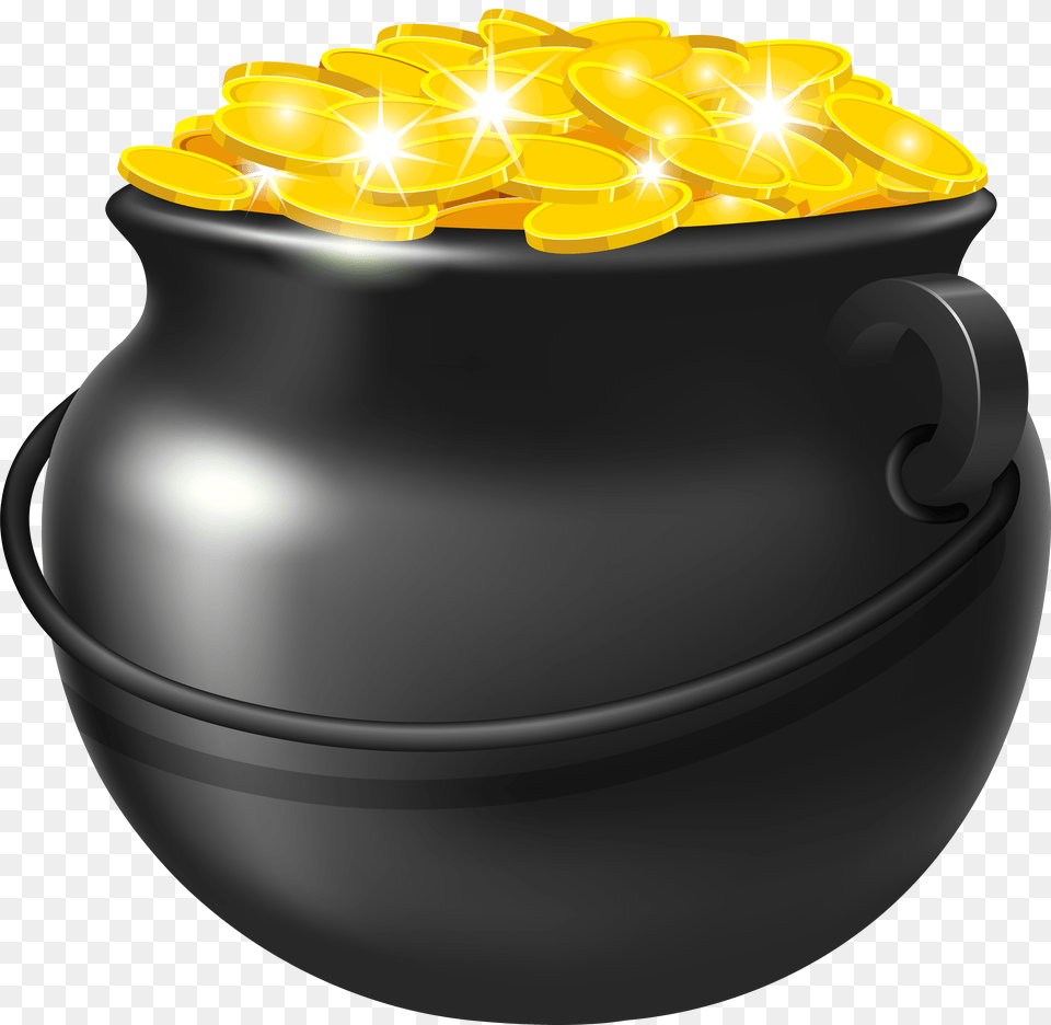 Pot Of Gold Rainbow St Day Pot Of Gold, Jar, Pottery, Urn, Chandelier Free Png Download