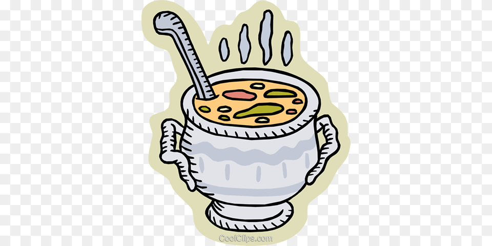 Pot Of Soup Royalty Vector Clip Art Illustration, Bowl, Dish, Food, Meal Free Transparent Png