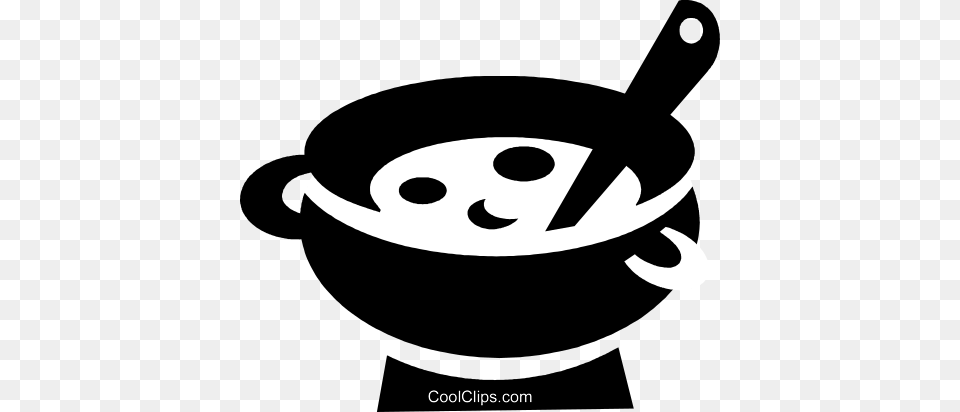 Pot Of Soup Royalty Vector Clip Art Illustration, Cooking Pan, Cookware, Frying Pan, Animal Free Png