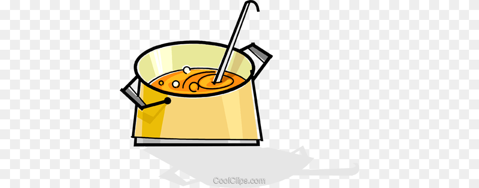 Pot Of Soup Royalty Vector Clip Art Illustration, Dish, Food, Meal, Cutlery Png Image