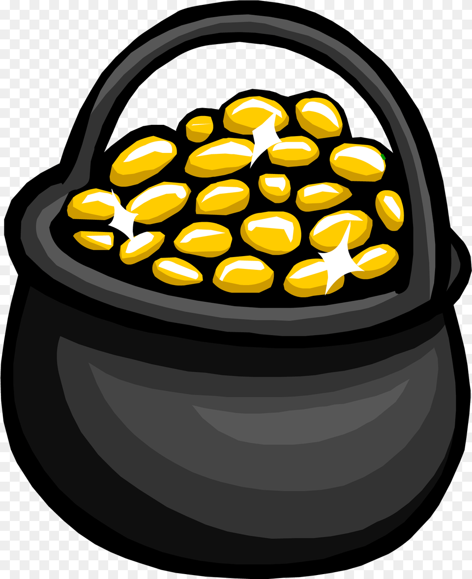 Pot Ogold Cartoon Pot Of Gold, Helmet, Medication, Pill, Lighting Free Png Download