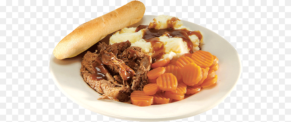 Pot Roast Dinner Chili Dog, Food, Meal, Lunch, Dining Table Free Transparent Png