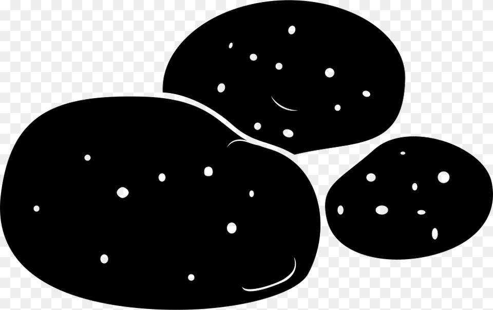 Potato Black, Stencil Free Png Download