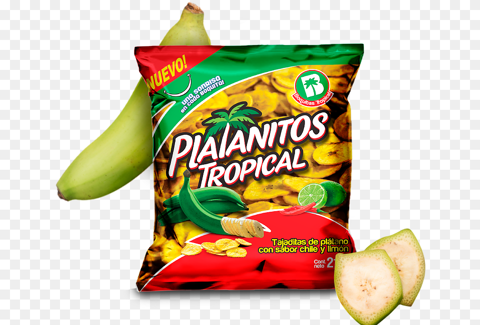 Potato Chip, Banana, Food, Fruit, Plant Png Image