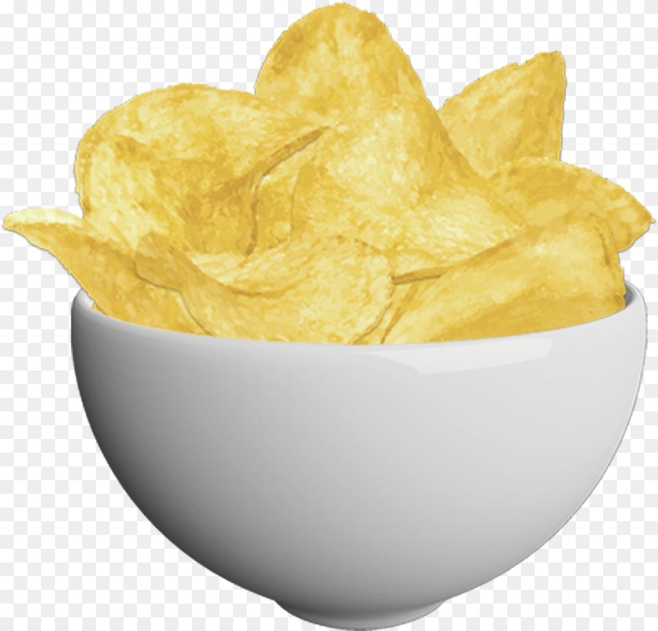 Potato Chip Patatas Chip, Food, Snack, Bowl Png Image