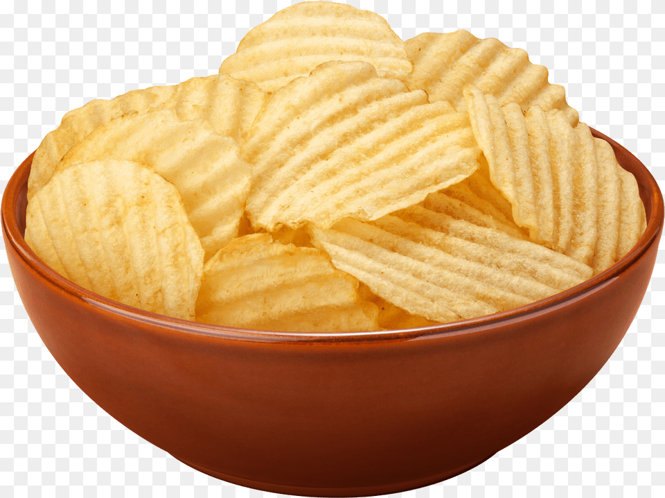 Potato Chips, Bowl, Bread, Food, Snack Free Transparent Png
