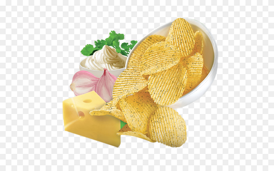 Potato Chips, Food, Snack, Food Presentation, Cream Free Png Download