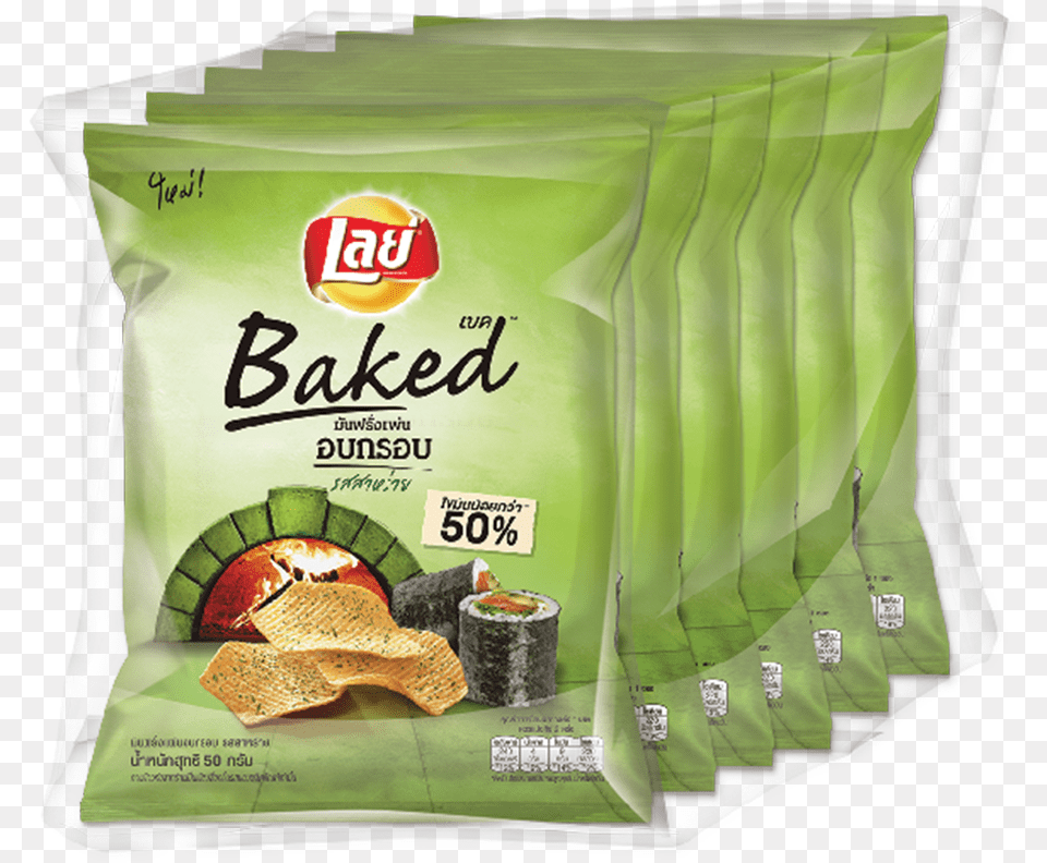 Potato Chips Baked Nori Seaweed Flavour Lays, Bread, Food Free Png Download