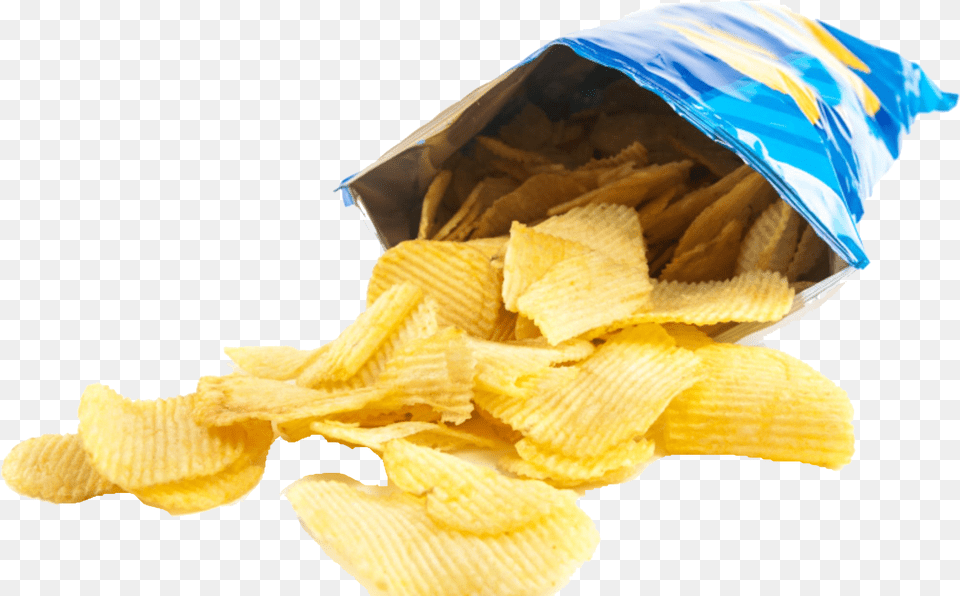 Potato Chips Opened Bag Of Chips, Food, Snack Png Image