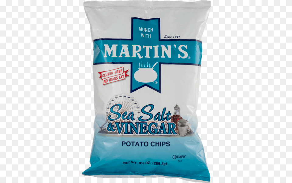 Potato Chips Sea Salt Amp Vinegar Martins Sea Salt And Vinegar Chips, Powder, Flour, Food, Ketchup Free Png Download