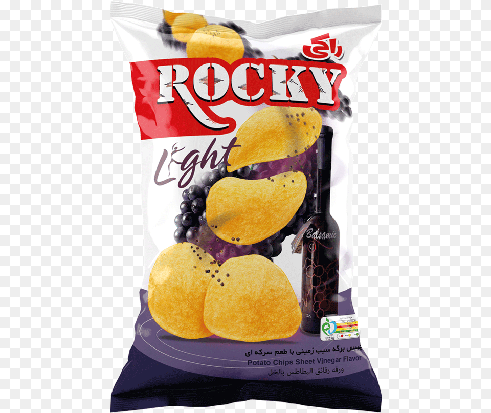 Potato Chips Vinegar Flavor Rocky Light Potato Chip, Bread, Food Png Image