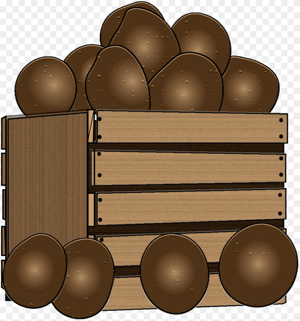 Potato Clipart, Wood, Lumber, Box, Crate Free Transparent Png