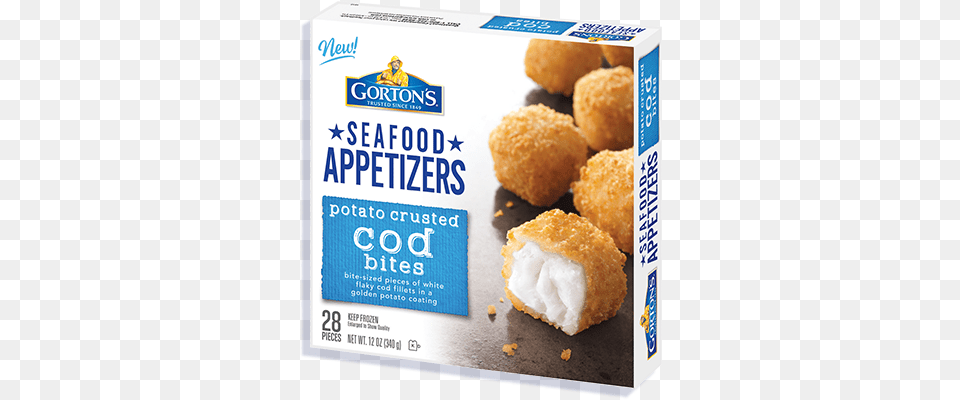 Potato Crusted Cod Bites Gorton39s Seafood Appetizers Potato Crusted Cod Bites, Food, Fried Chicken, Nuggets, Person Png Image