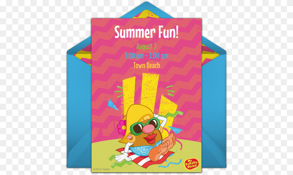 Potato Head Summer Online Invitation Fictional Character, Advertisement, Poster, Baby, Person Free Png Download