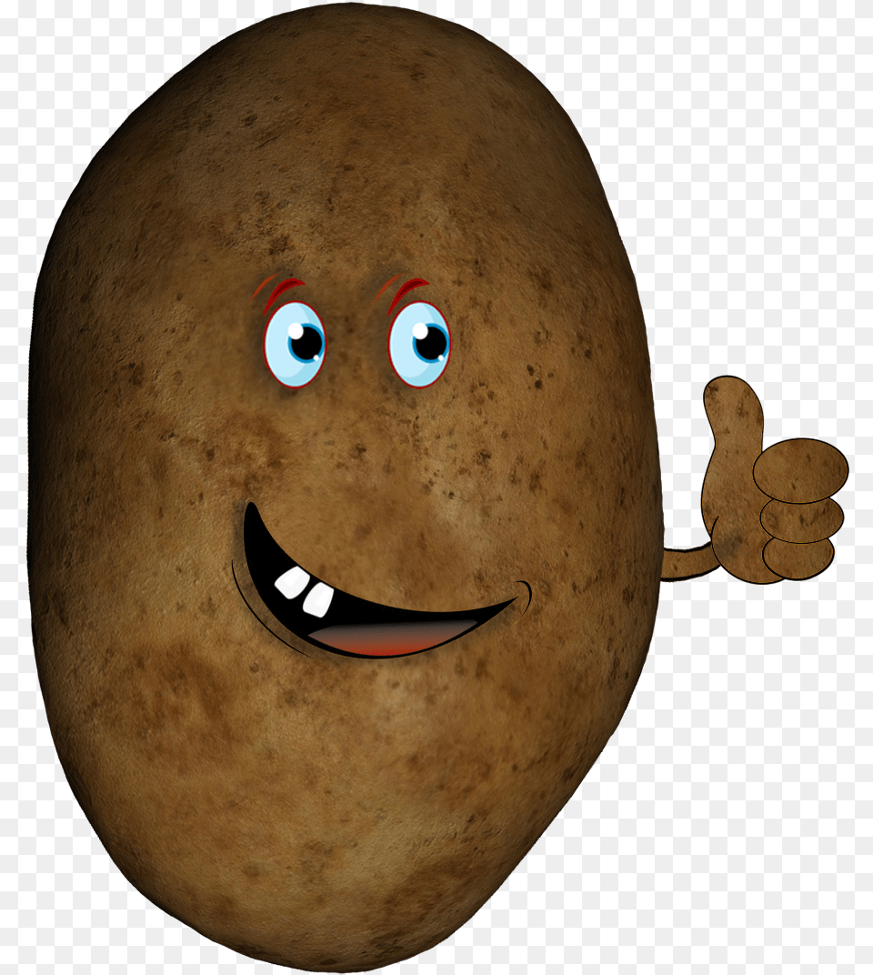 Potato Head With Hand Cartoon, Egg, Food, Plant, Produce Png