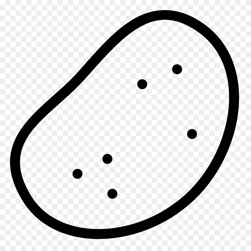 Potato Icon, Gray Free Transparent Png