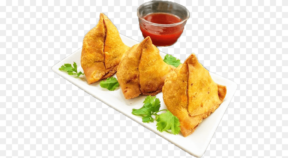 Potato Samosa, Food, Food Presentation, Ketchup, Bread Png