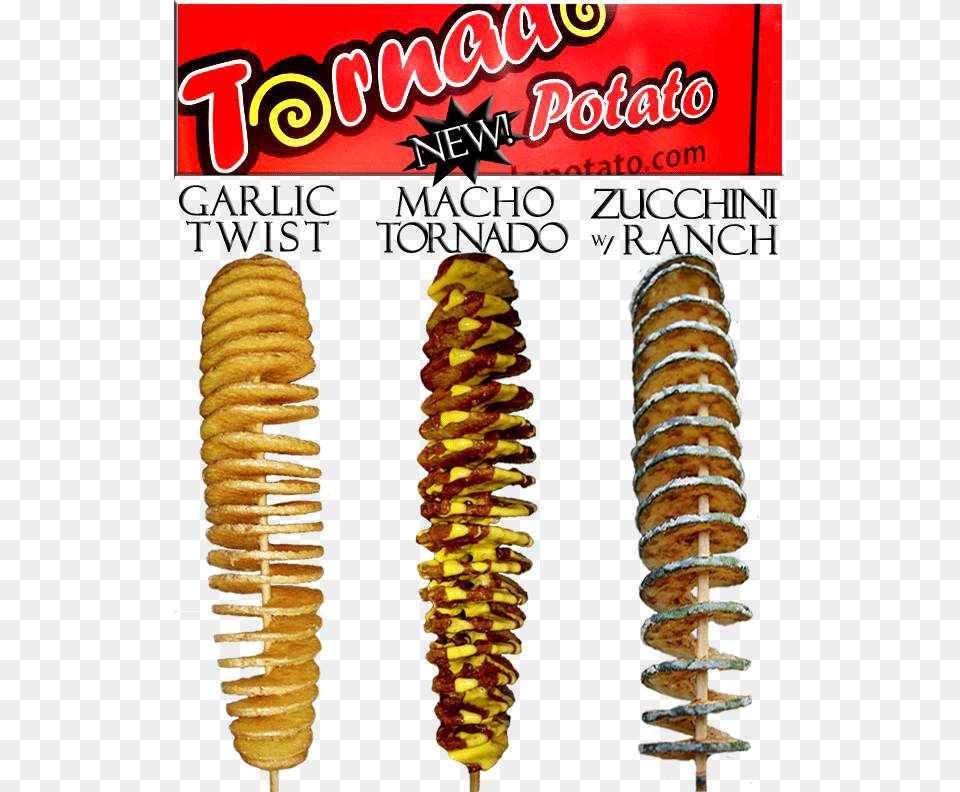Potato Tornadoes, Coil, Spiral, Bread, Food Png Image