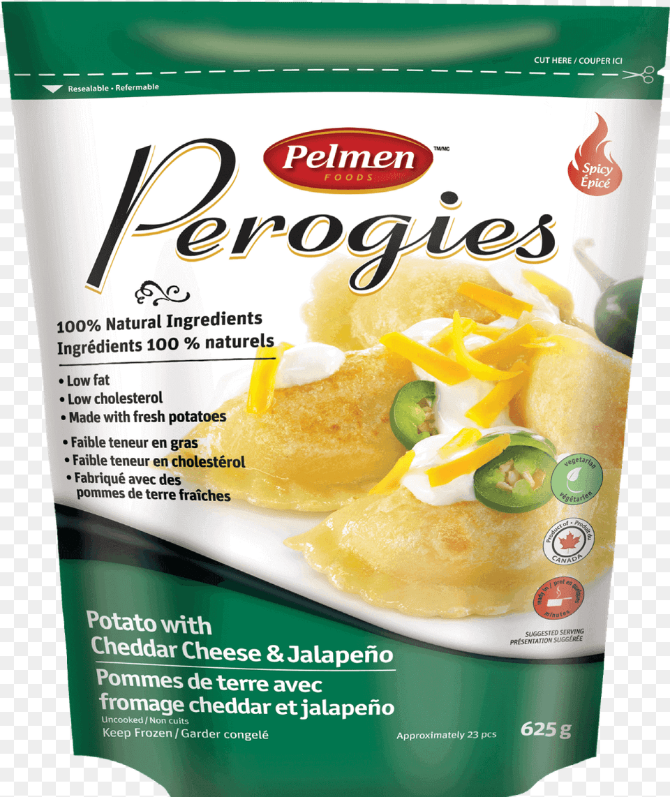 Potato With Cheddar Cheese Amp Jalapeno Perogies Pelmen Foods, Advertisement, Poster, Can, Tin Free Transparent Png