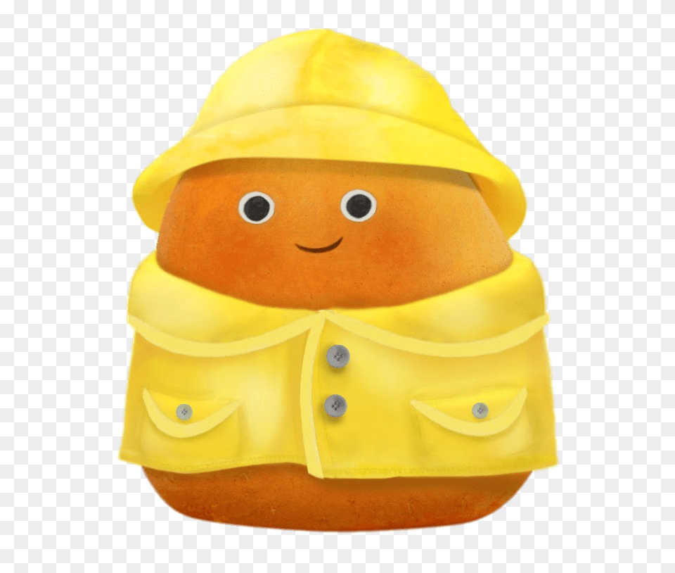 Potatoe In Raincoat, Clothing, Coat, Toy Png Image